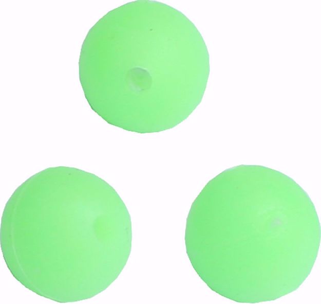 Bilde av Wiggler Soft beads Fluogrønn 14mm