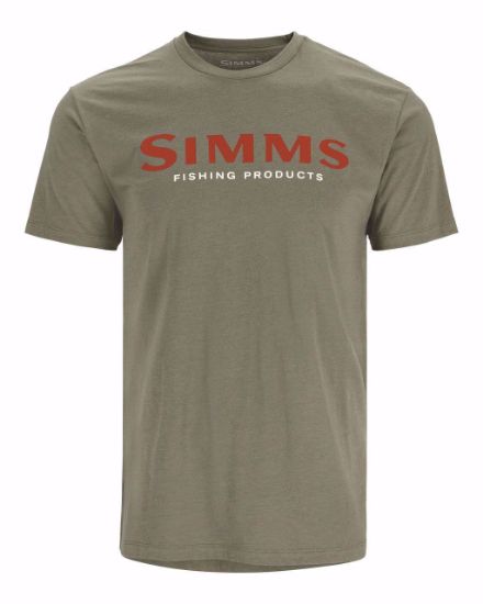 Bilde av Simms Logo T-shirt Simms Orange/Military Heather
