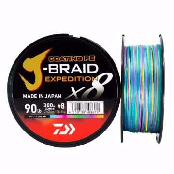 Vis detaljer for J-BRAID EXPEDITION×8E 0.32mm-300m MULTI COLOR Bilde av J-BRAID EXPEDITION×8E 0.32mm-300m MULTI COLOR