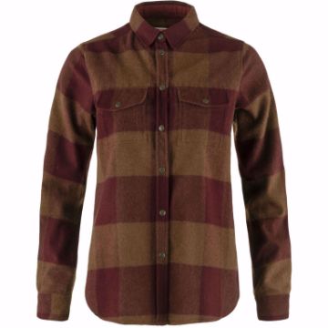 Vis detaljer for Fjellreven Canada Shirt W - Autumn Leaf-Bordeaux Red  Bilde av Fjellreven Canada Shirt W - Autumn Leaf-Bordeaux Red