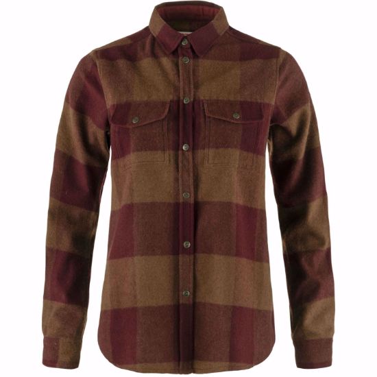 Bilde av Fjellreven Canada Shirt W - Autumn Leaf-Bordeaux Red  OneColor S