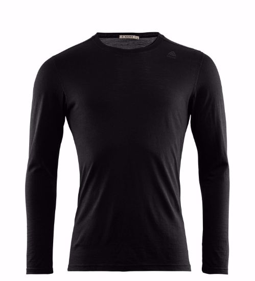 Bilde av LightWool Undershirt Long Man Jet Black XS