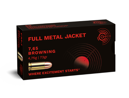 Bilde av GECO 7,65 Browning 73 gr FMJ 50 pk 
