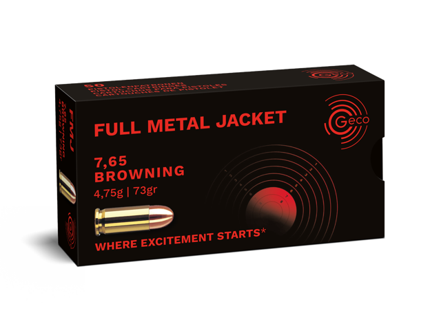 Bilde av GECO 7,65 Browning 73 gr FMJ 50 pk 