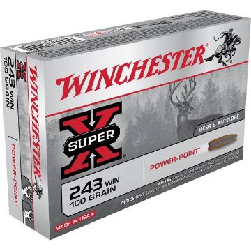 Vis detaljer for Winchester .243 Win. 80g Power Point Bilde av Winchester .243 Win. 80g Power Point