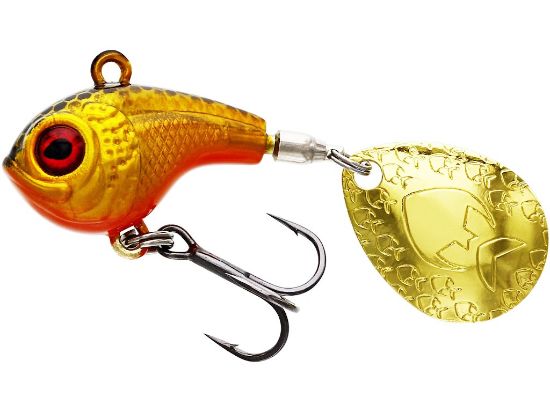 Bilde av DROPBITE TUNGSTEN SPIN TAIL JIG 1,8CM 9G GOLD RUSH