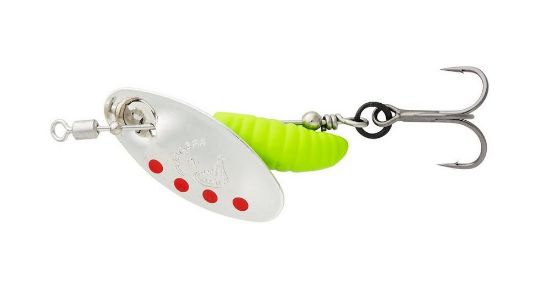 Bilde av GRUB SPINNERS 2 5.8G S SILVER RED LIME