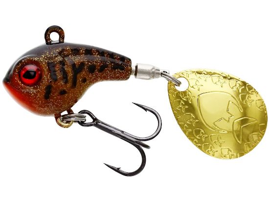 Bilde av DROPBITE SPIN TAIL JIG 2,6CM 8G MOTOROIL BURBOT