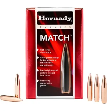 Vis detaljer for Hornady 22 CAL .224 68 GR BTHP MATCH™ (500) Bilde av Hornady 22 CAL .224 68 GR BTHP MATCH™ (500)