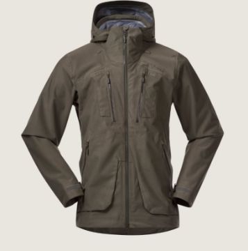 Vis detaljer for  Bergans Hogna 3L Jacket Green Mud Bilde av  Bergans Hogna 3L Jacket Green Mud