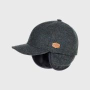 Bilde av MJM Baseball Cap Merino Wool Loden m/Earlaps Loden S