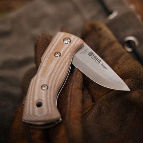 Bilde av Helle Berget Beige Canvas Micarta