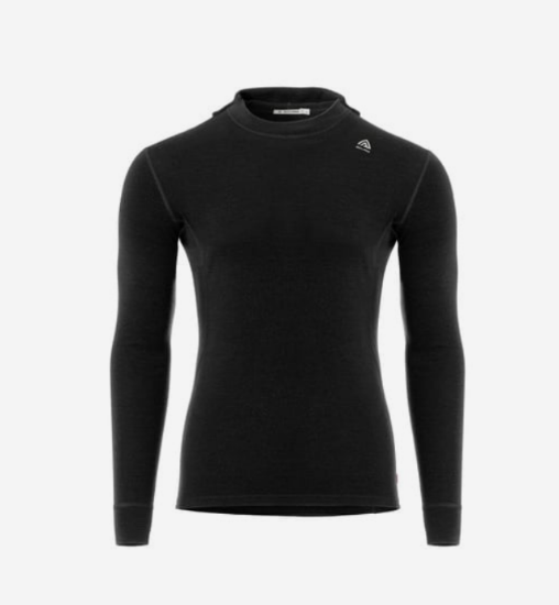 Bilde av Aclima Warmwool Hoodsweater V2 Man - Jet Black M OneSize