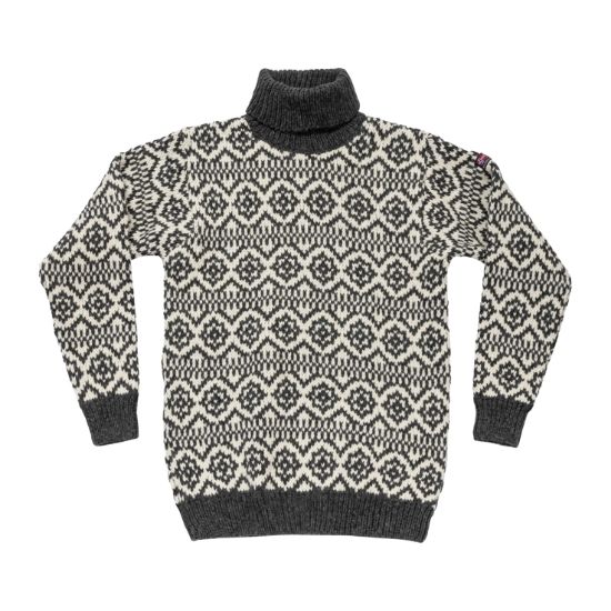 Bilde av Devold Hoddevik Wool High Neck Anthracite/Offwhite L