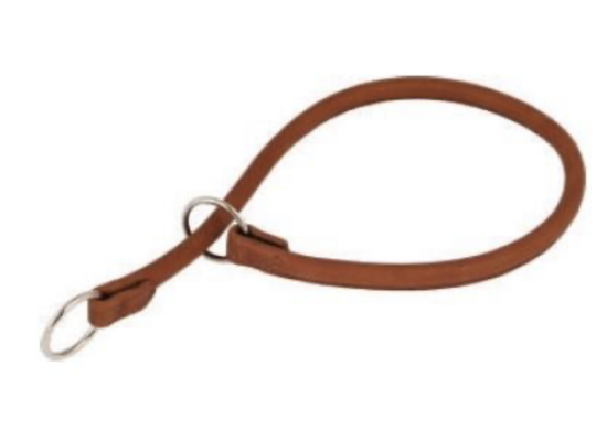 Bilde av Collar Rundsydd lærstrup "Waudog Soft" 40 cm Brun